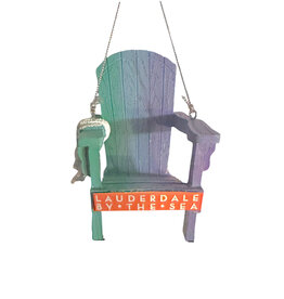 DIGS-N-GIFTS Lauderdale By The Sea Beach Chair Ornament B