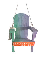 DIGS-N-GIFTS Lauderdale By The Sea Beach Chair Ornament B