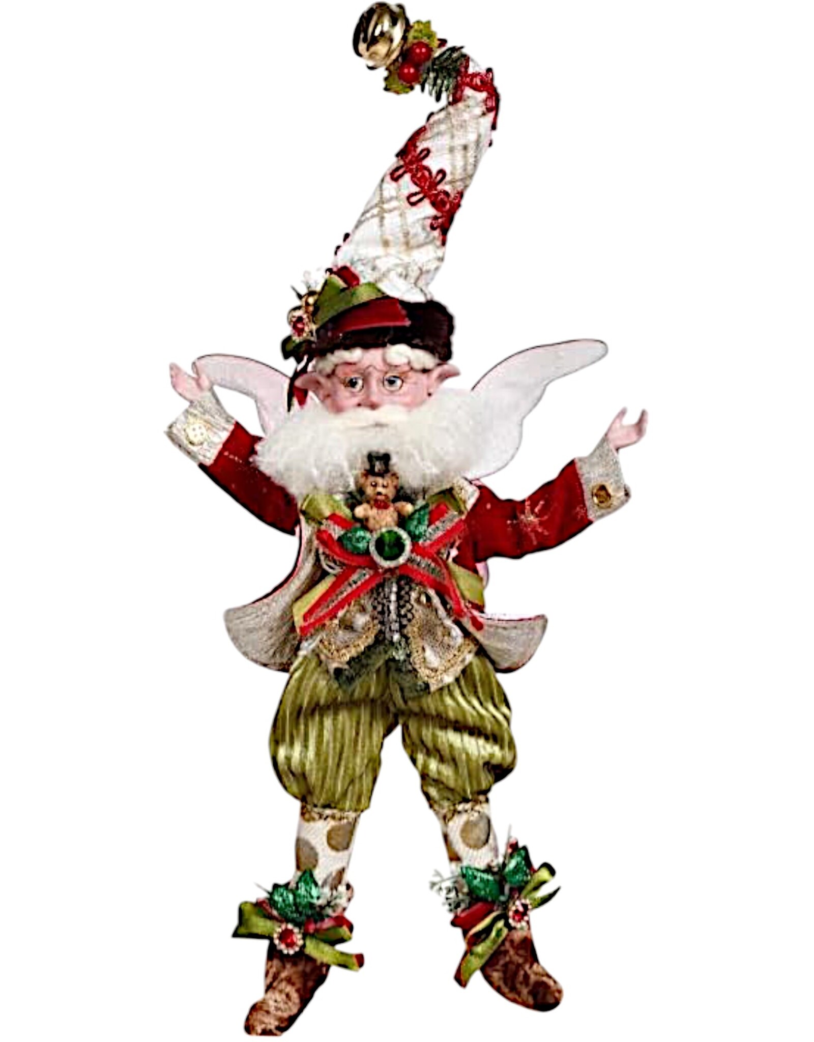 Mark Roberts Fairies Christmas Teddybear Fairy SM 11 Inch