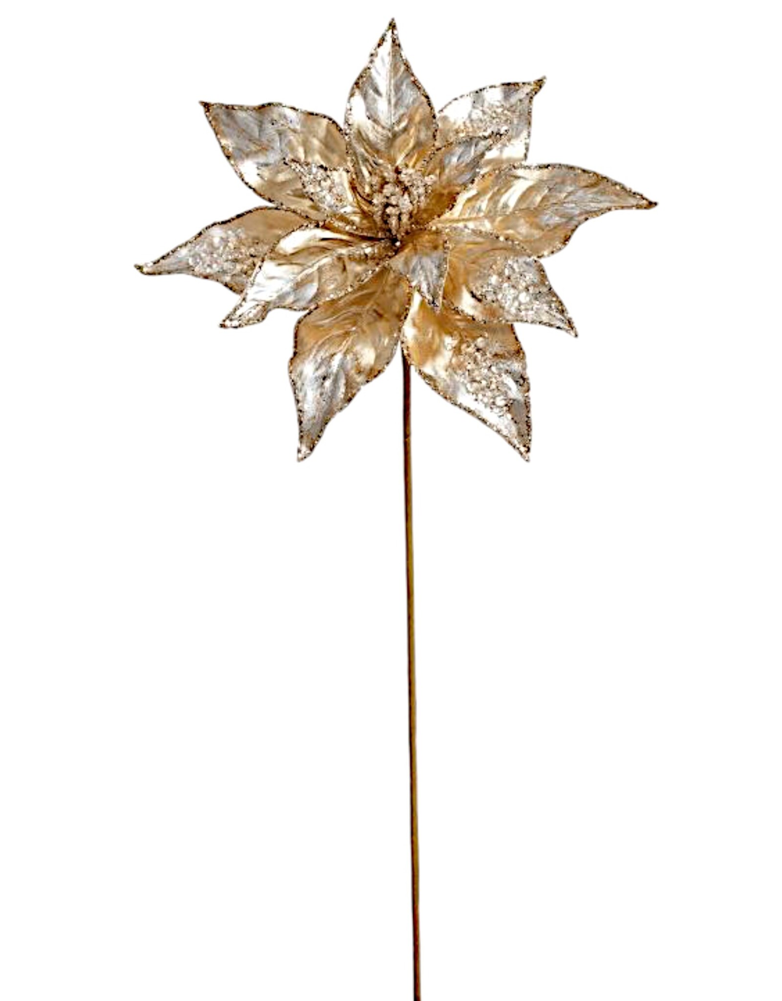 Florals Glittered Poinsettia 26L