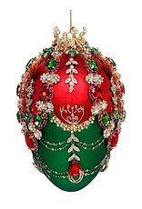 Kings Jewel Faberge Egg Ornament 7 Inch