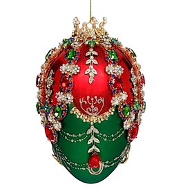 Kings Jewel Faberge Egg Ornament 7 Inch