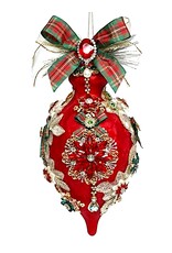 Kings Jewel Finial Ornament 8 Inch REDFRS