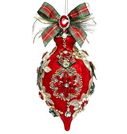 Kings Jewel Finial Ornament 8 Inch REDFRS