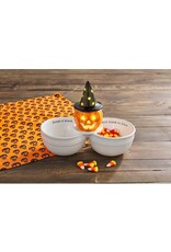 Mud Pie Double Dip Snack Bowl Server W Base For Light Up Sitters
