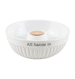 Mud Pie All Hands In Accessories Serving Bowl W Base For Light Up Sitters