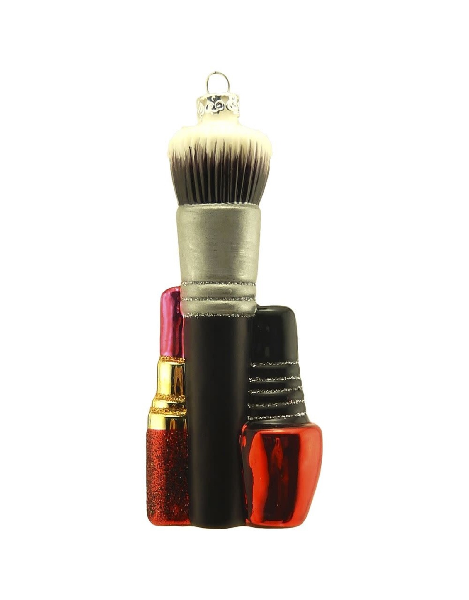 Kurt Adler Make-Up Lip Stick Nail Polish Glass Nobel Gems Ornament