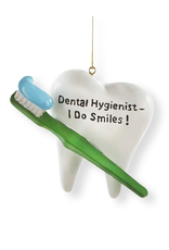 DIGS-N-GIFTS Dental Hygienist Ornament I Do Smiles Tooth w Toothbrush DIGS-N-GIFTS Dental Hygienist Ornament I Do Smiles Tooth w Toothbrush