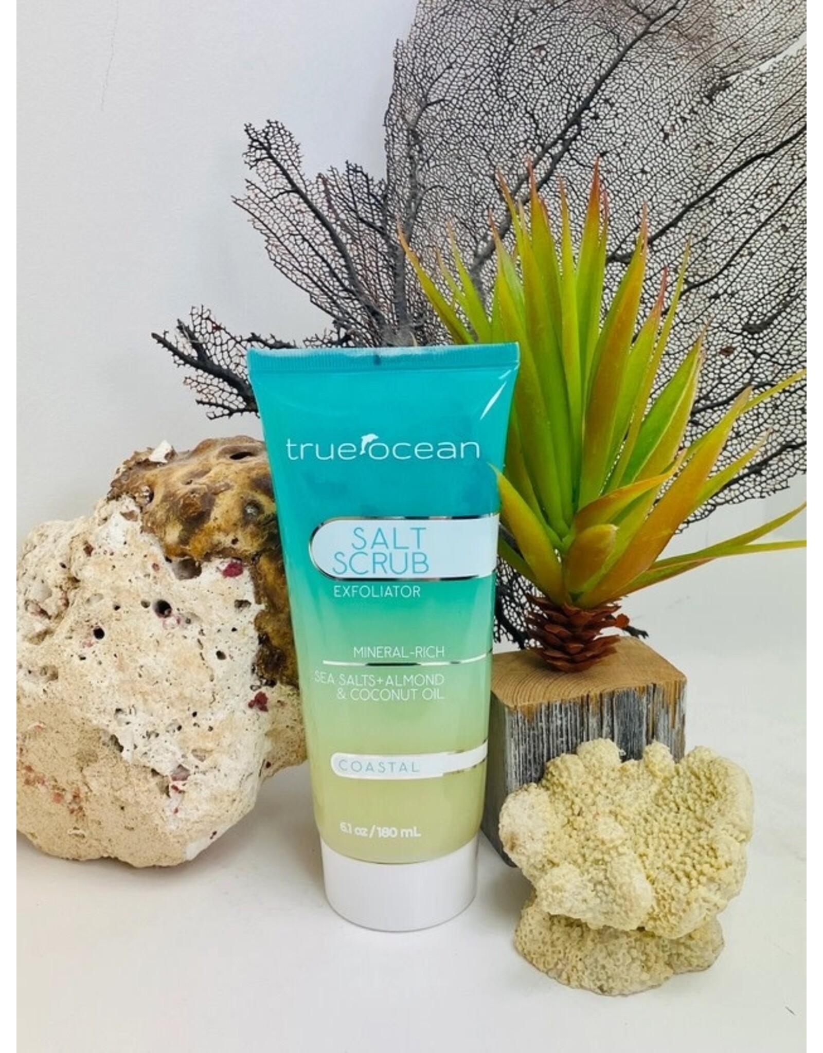 True Ocean Salt Scrub 6 Oz. Exfoliator | Coastal Fragrance