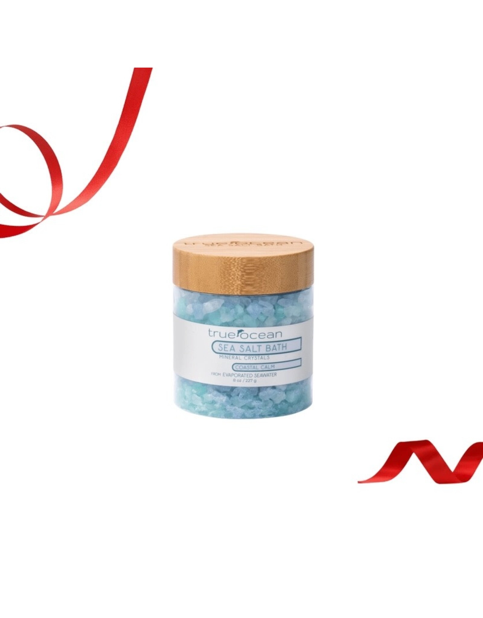True Ocean Sea Salt Mineral Bath Crystals 8 Oz | Coastal Fragrance