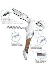 DIGS-N-GIFTS Sommelier Shark Shaped Corkscrew Wine Bottle Opener DIGS-N-GIFTS Sommelier Shark Shaped Corkscrew Wine Bottle Opener