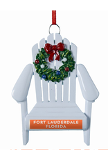 DIGS-N-GIFTS Fort Lauderdale Florida Adirondack Chair Souvenir Ornament