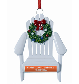 DIGS-N-GIFTS Fort Lauderdale Florida Adirondack Chair Souvenir Ornament