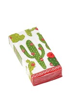 Caspari Paper Facial Tissues 10 Hankies Christmas Cactus