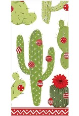Caspari Paper Facial Tissues 10 Hankies Christmas Cactus