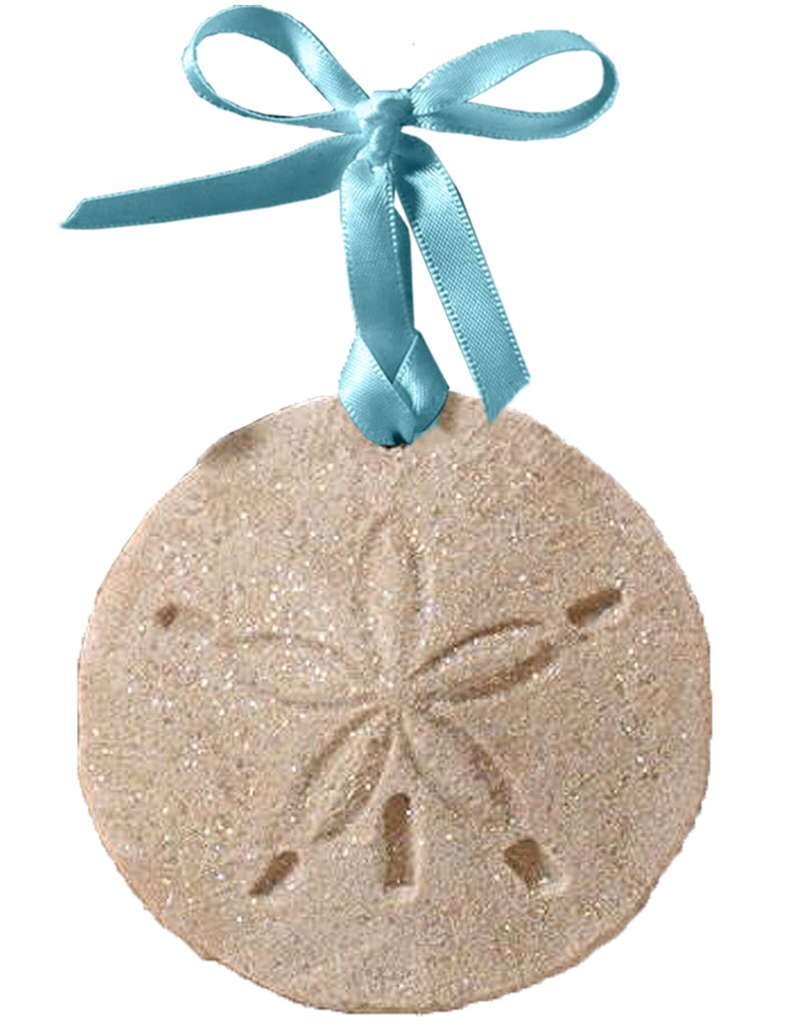 DIGS-N-GIFTS Sand Dollar Beach Sand Christmas Ornament