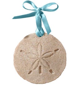 DIGS-N-GIFTS Sand Dollar Beach Sand Christmas Ornament