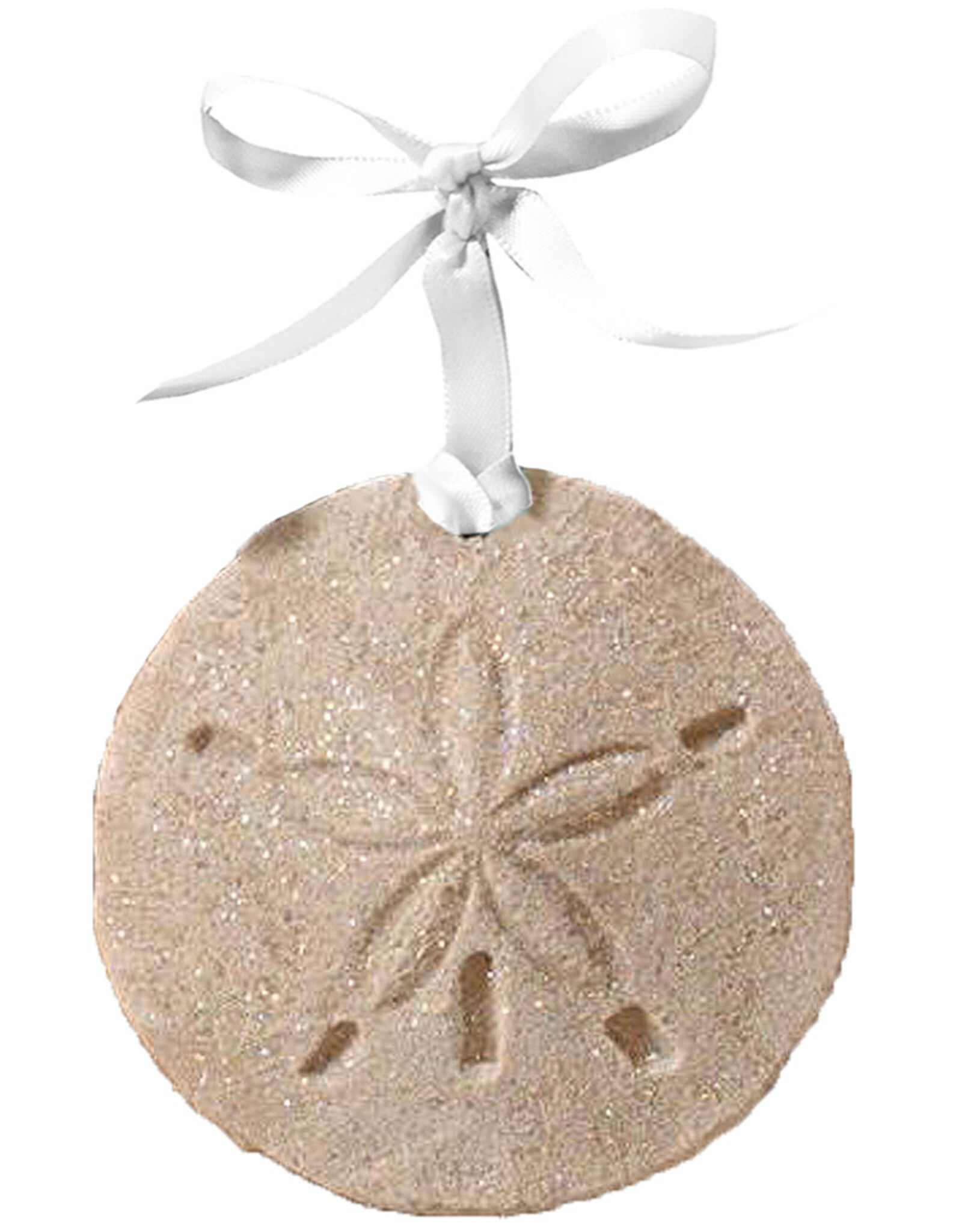DIGS-N-GIFTS Sand Dollar Beach Sand Christmas Ornament