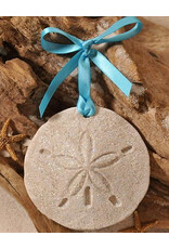 DIGS-N-GIFTS Sand Dollar Beach Sand Christmas Ornament