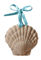 DIGS-N-GIFTS Scallop Sand Christmas Ornament