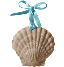 DIGS-N-GIFTS Scallop Sand Christmas Ornament