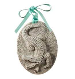 DIGS-N-GIFTS Alligator Sand Christmas Ornament