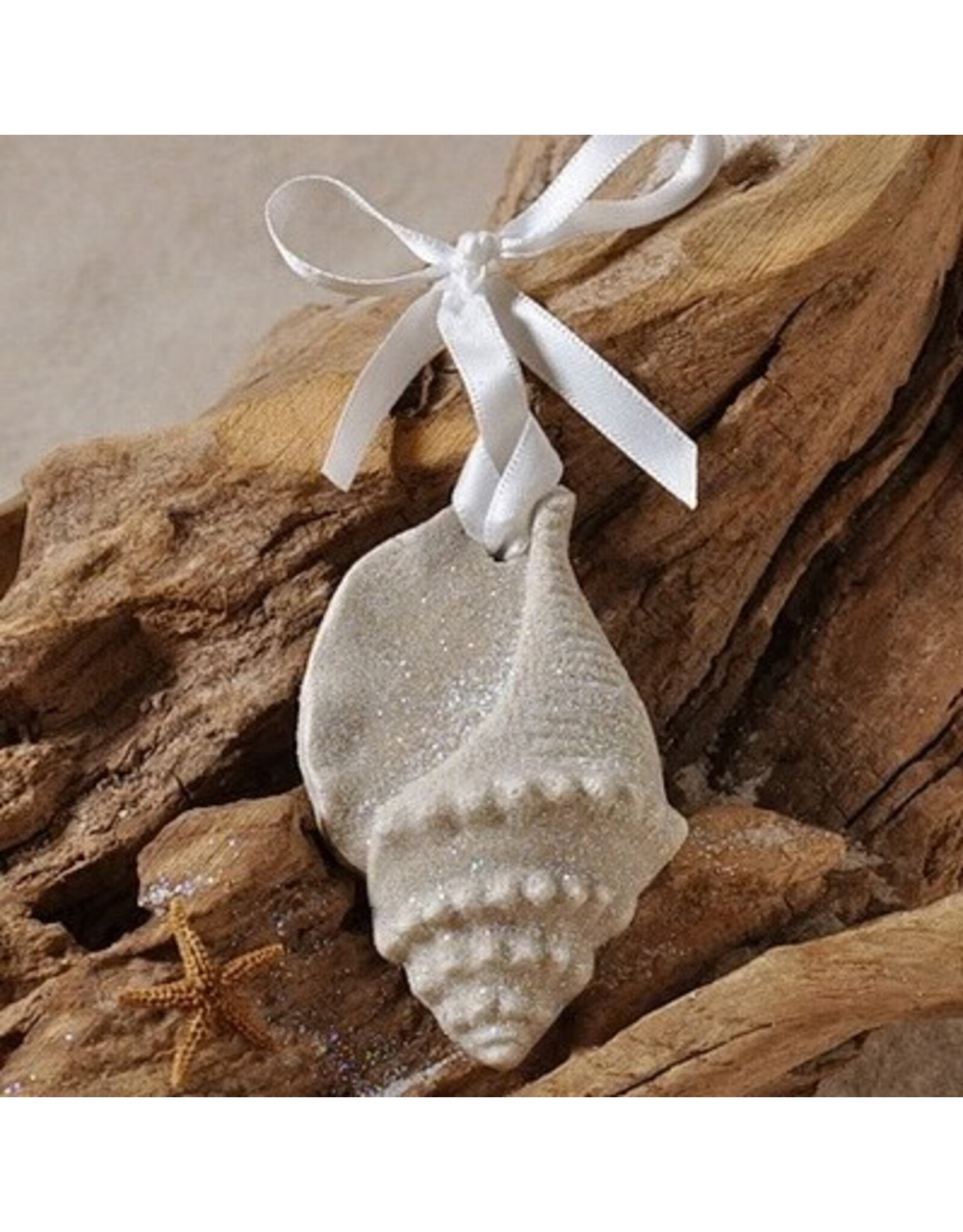 DIGS-N-GIFTS Trinton Shell Sand Christmas Ornament