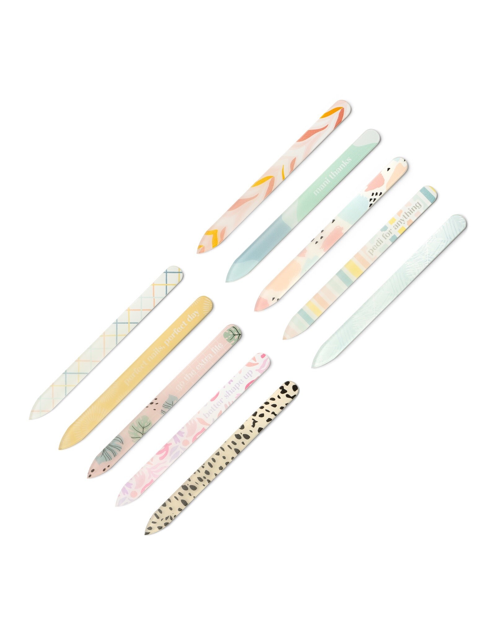 Lemon Lavender Glass Nail Files | Better Shape Up Nail File 1 Count