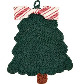 Mud Pie Christmas Pot Holders Crochet Christmas Tree Pot Holder