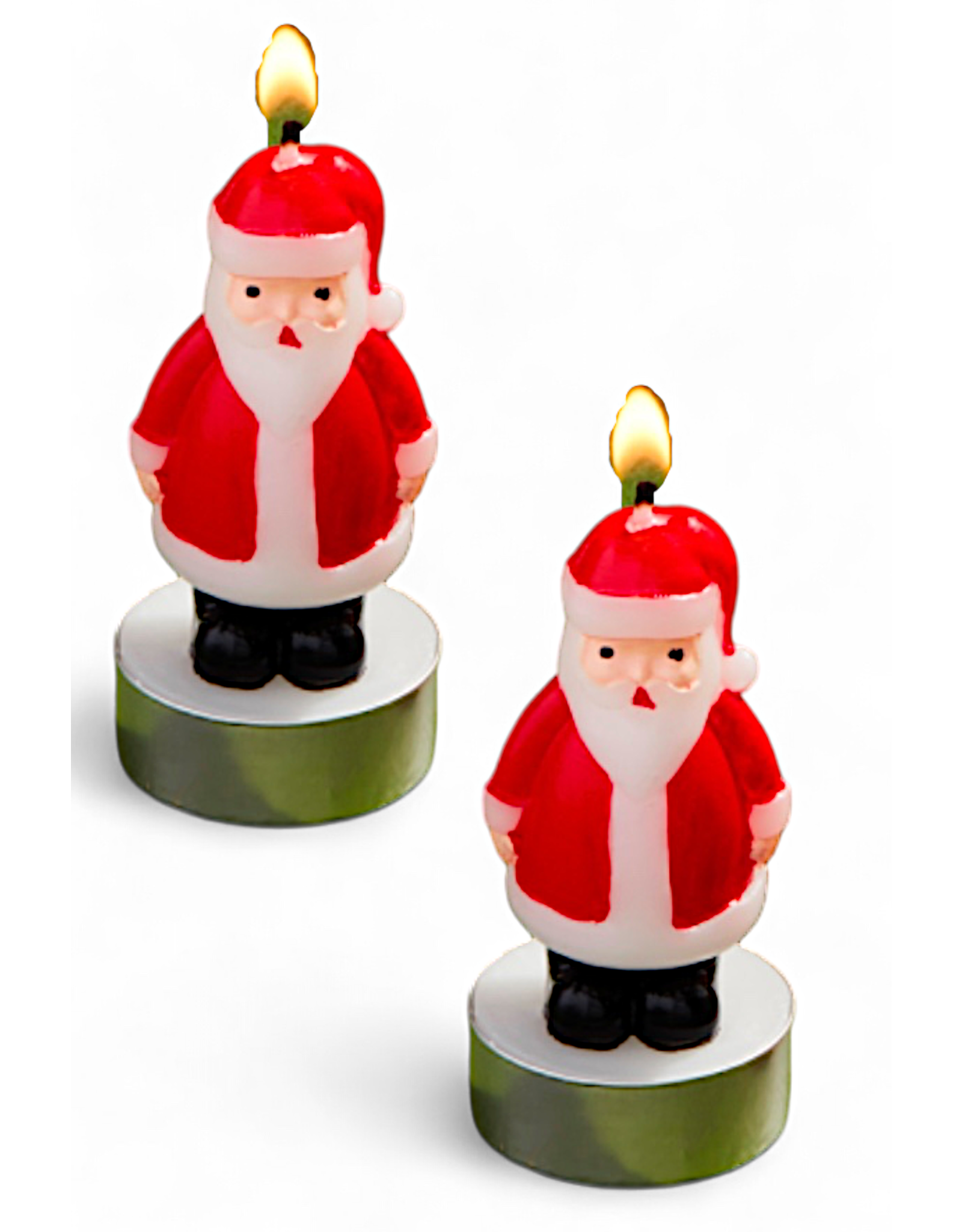 Mud Pie Christmas Figural Tea-Light Candles Set | Santa Claus