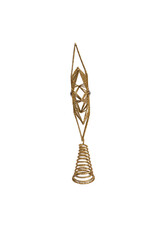 Kurt Adler Unlit Gold Glittered Treetop 12 Inch 6 Point Tree Topper