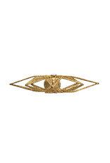 Kurt Adler Unlit Gold Glittered Treetop 12 Inch 6 Point Tree Topper