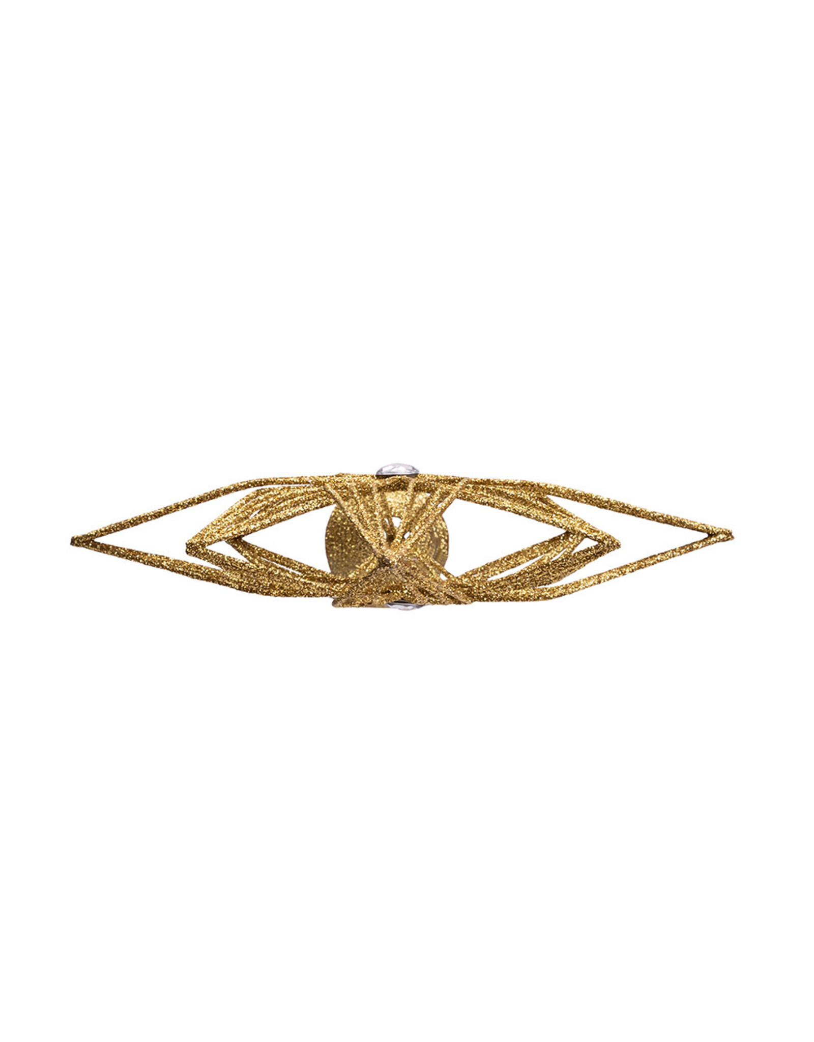 Kurt Adler Unlit Gold Glittered Treetop 12 Inch 6 Point Tree Topper