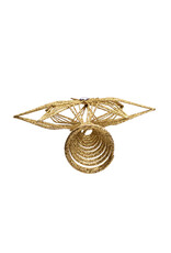 Kurt Adler Unlit Gold Glittered Treetop 12 Inch 6 Point Tree Topper