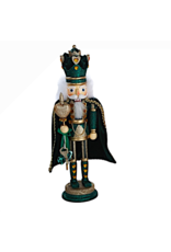 Kurt Adler Green Hollywood King of Hearts Nutcracker