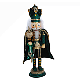 Kurt Adler Green Hollywood King of Hearts Nutcracker