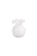 Beatriz Ball VENTO GLASS Small Round Bud Vase | White