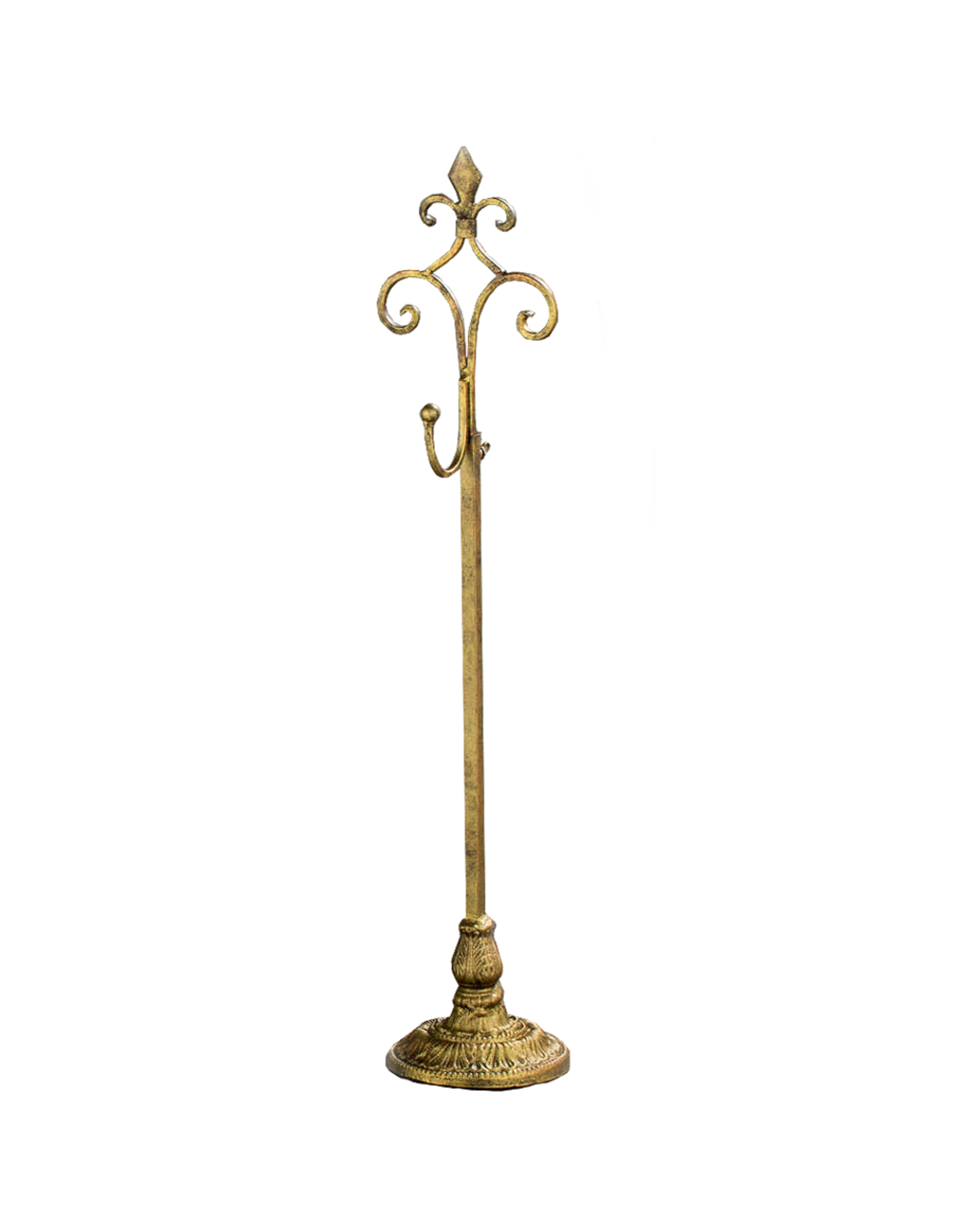 Tripar International Adjustable Wreath Holder Stand Antique Gold