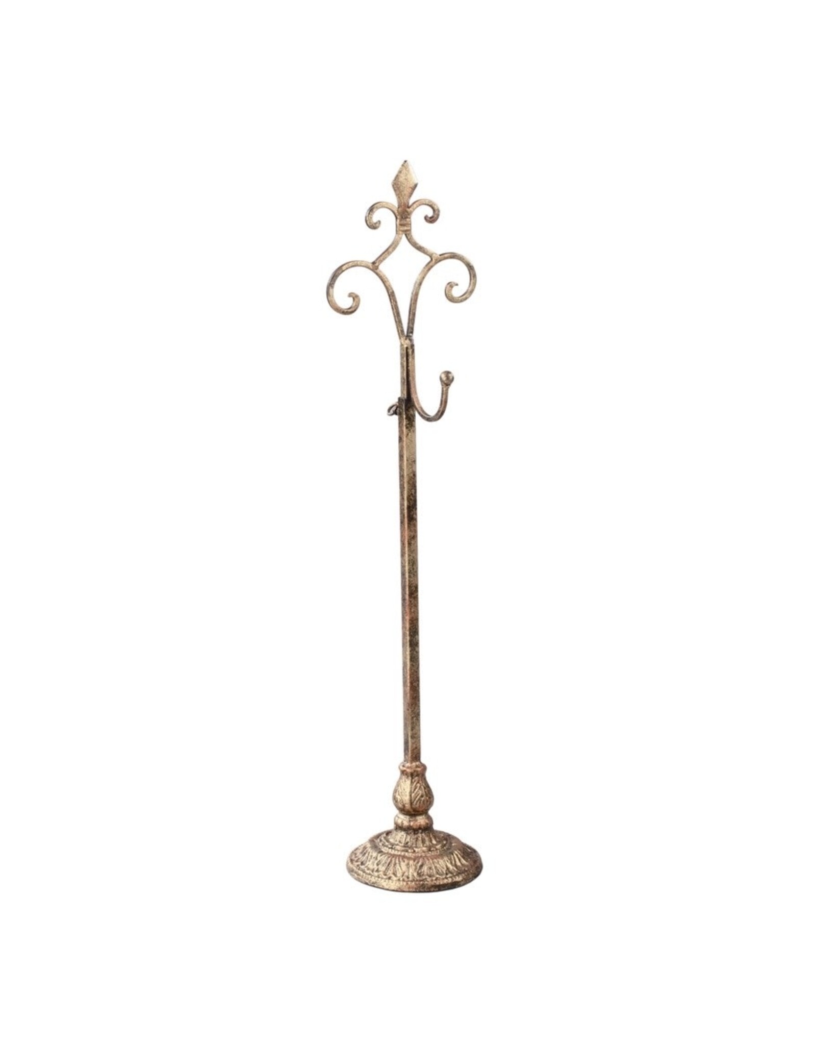 Tripar International Adjustable Wreath Holder Stand Antique Gold