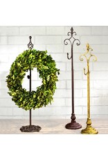 Tripar International Adjustable Wreath Holder Stand Antique Gold