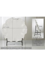 Tripar International Large Black Metal Bowl and Platter Stand