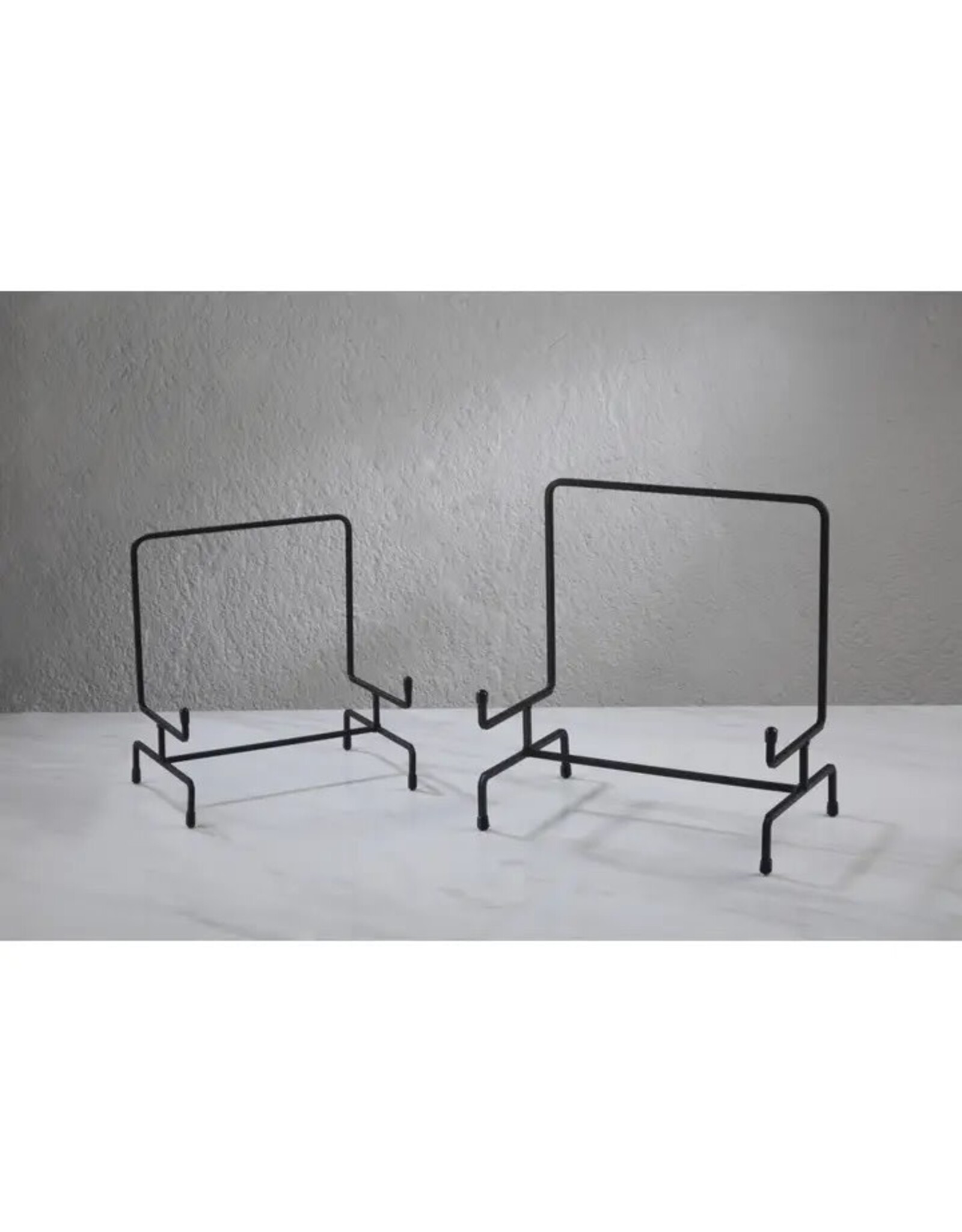 Tripar International Small Black Metal Decorative Bowl and Platter Stand