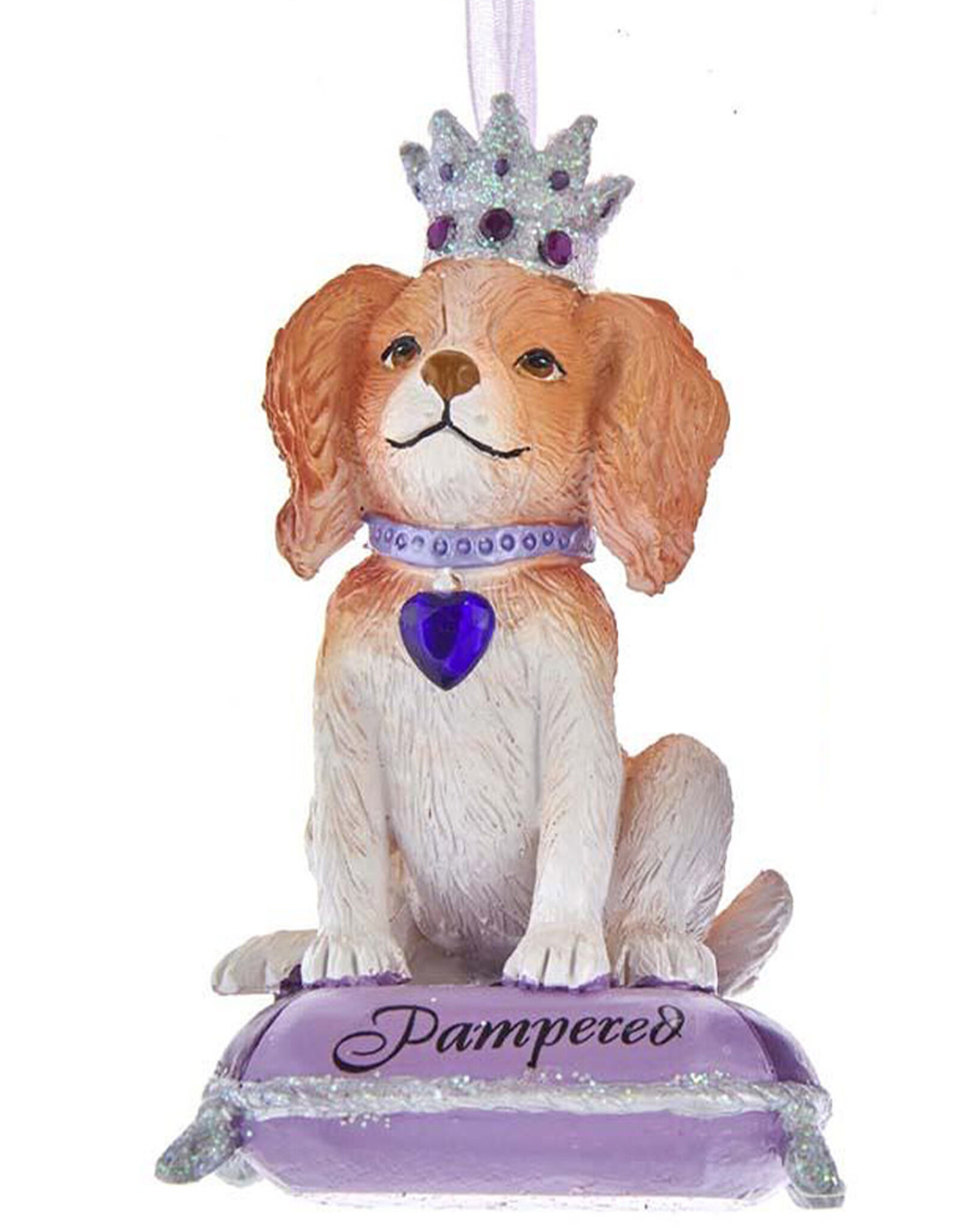 Kurt Adler Pampered Royal Splendor Dog Ornament