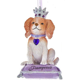 Kurt Adler Pampered Royal Splendor Dog Ornament