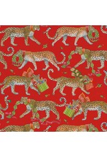 Caspari Christmas Gift Wrapping Paper 8ft Roll Christmas Leopards