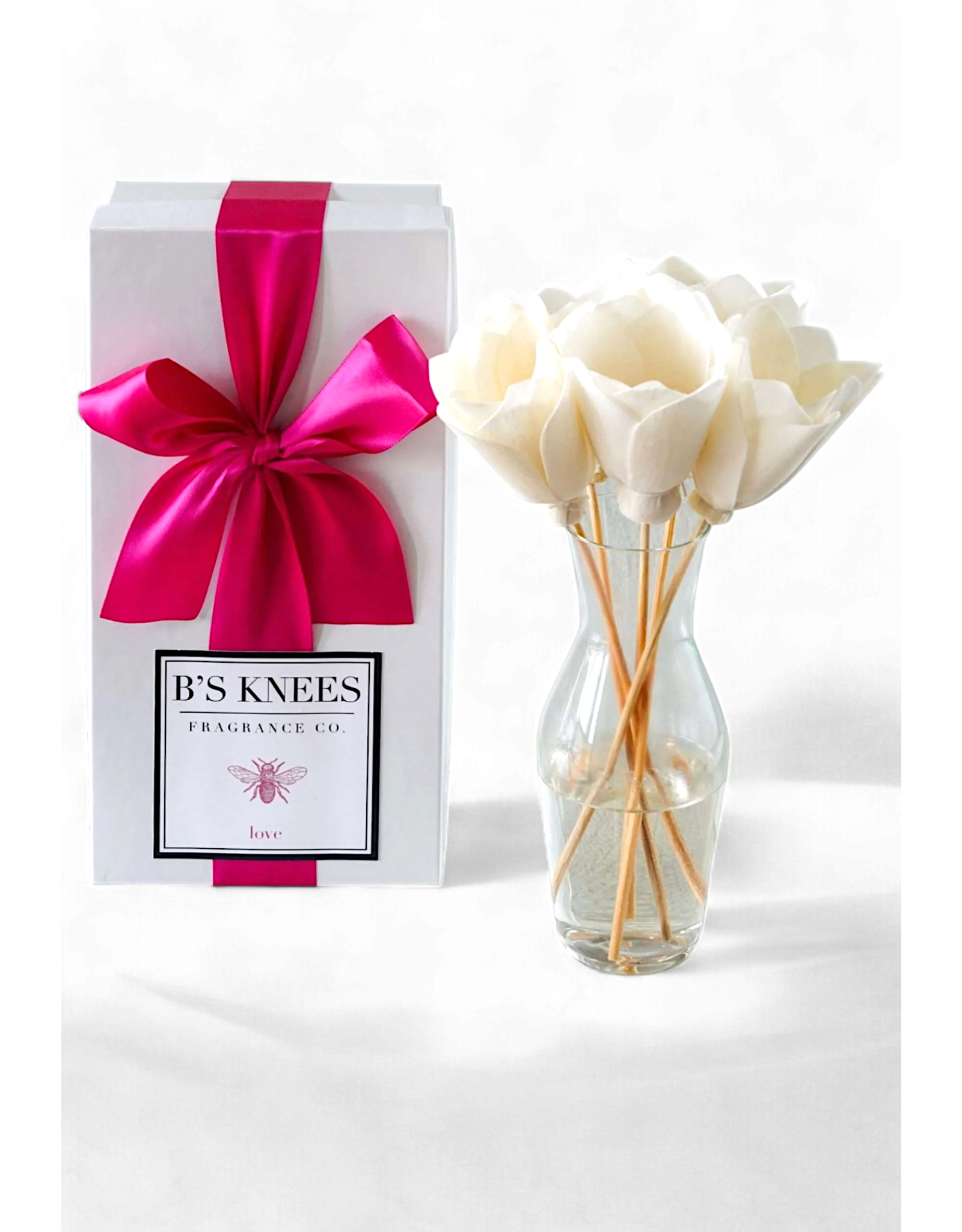 B's Knees Fragrance Diffusers Flower Reed Diffuser | LOVE Scent