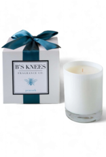B's Knees Fragrance Candles 1 Wick White Glass | PEACOCK Scent