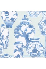 Caspari Paper Cocktail Napkins 20pk Glazed Porcelain Celadon