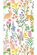 Caspari Easter Paper Guest Towel Napkins 15pk Bunny Field