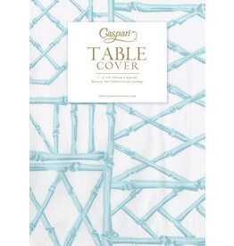 Caspari Paper Linen Table Covers | Bamboo Screen Robins Egg Blue 1 Ea